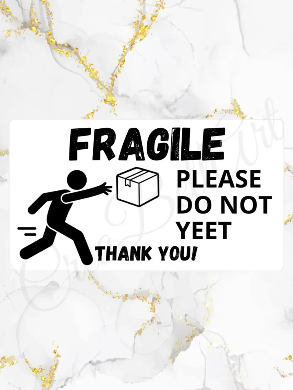 100 Fragile Stickers for Packaging | Small Business Labels